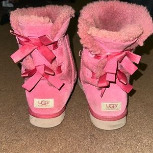 Pink Bailey Bow UGG Boots